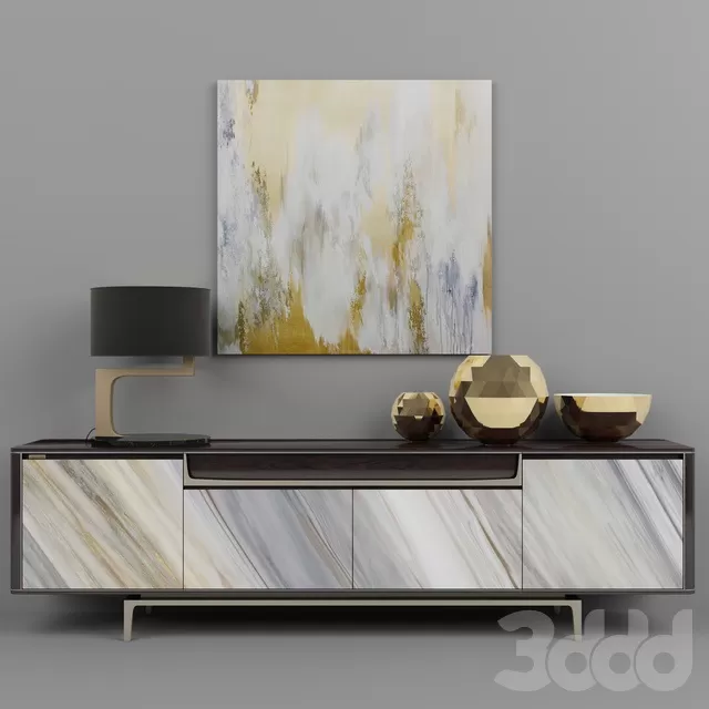 FURNITURE – SIDEBOARD & CHEST OF DRAWER – 3D MODELS – FREE DOWNLOAD – 9473