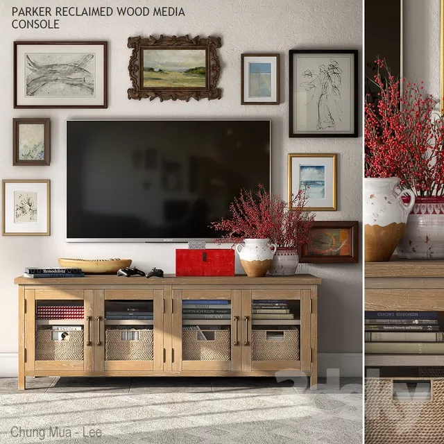 FURNITURE – SIDEBOARD & CHEST OF DRAWER – 3D MODELS – FREE DOWNLOAD – 9478