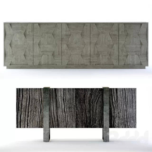 FURNITURE – SIDEBOARD & CHEST OF DRAWER – 3D MODELS – FREE DOWNLOAD – 9493