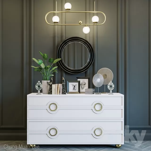 FURNITURE – SIDEBOARD & CHEST OF DRAWER – 3D MODELS – FREE DOWNLOAD – 9495