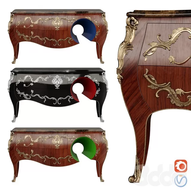 FURNITURE – SIDEBOARD & CHEST OF DRAWER – 3D MODELS – FREE DOWNLOAD – 9496