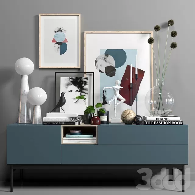 FURNITURE – SIDEBOARD & CHEST OF DRAWER – 3D MODELS – FREE DOWNLOAD – 9503