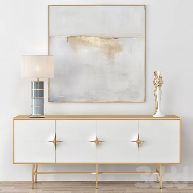 FURNITURE – SIDEBOARD & CHEST OF DRAWER – 3D MODELS – FREE DOWNLOAD – 9522