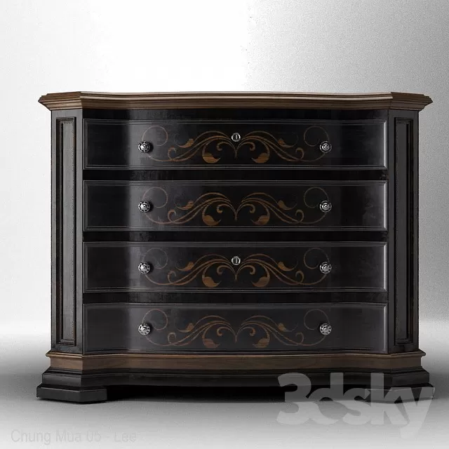 FURNITURE – SIDEBOARD & CHEST OF DRAWER – 3D MODELS – FREE DOWNLOAD – 9540