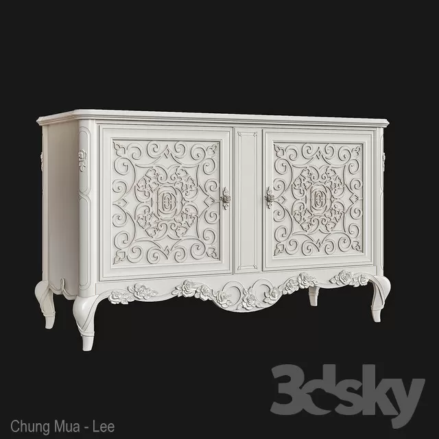 FURNITURE – SIDEBOARD & CHEST OF DRAWER – 3D MODELS – FREE DOWNLOAD – 9541
