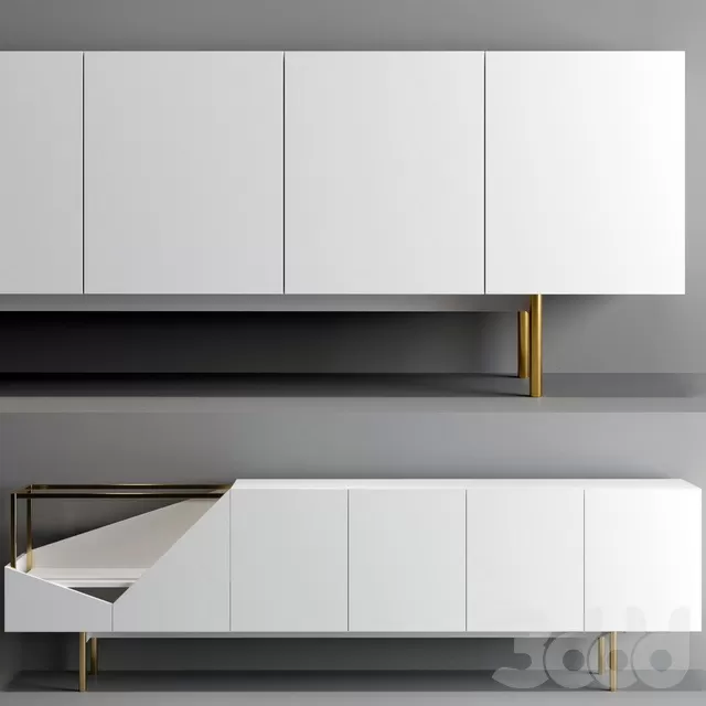 FURNITURE – SIDEBOARD & CHEST OF DRAWER – 3D MODELS – FREE DOWNLOAD – 9591
