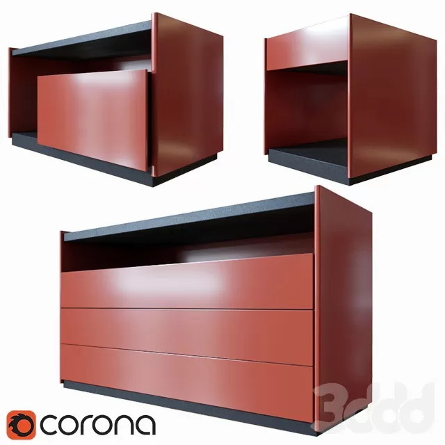 FURNITURE – SIDEBOARD & CHEST OF DRAWER – 3D MODELS – FREE DOWNLOAD – 9605