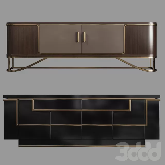 FURNITURE – SIDEBOARD & CHEST OF DRAWER – 3D MODELS – FREE DOWNLOAD – 9624