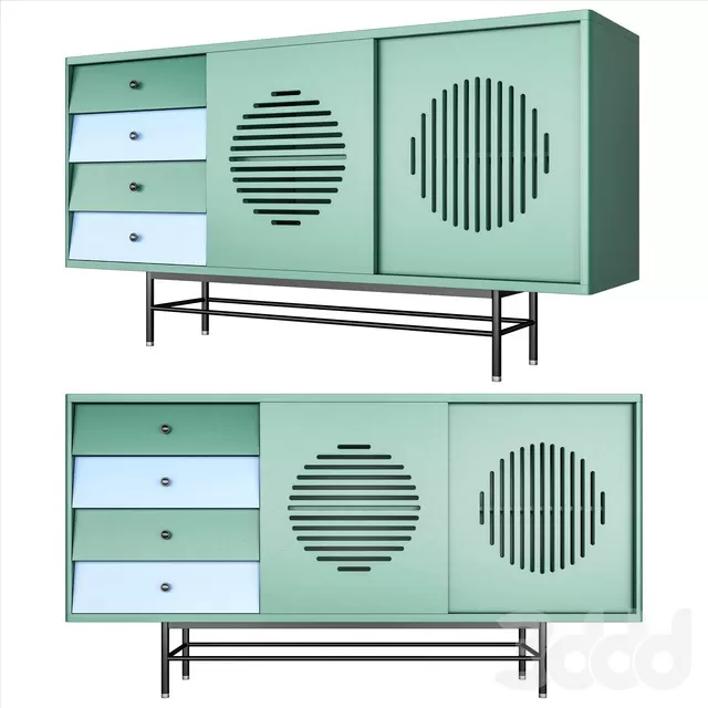 FURNITURE – SIDEBOARD & CHEST OF DRAWER – 3D MODELS – FREE DOWNLOAD – 9642