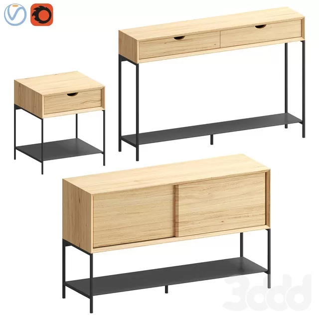 FURNITURE – SIDEBOARD & CHEST OF DRAWER – 3D MODELS – FREE DOWNLOAD – 9654