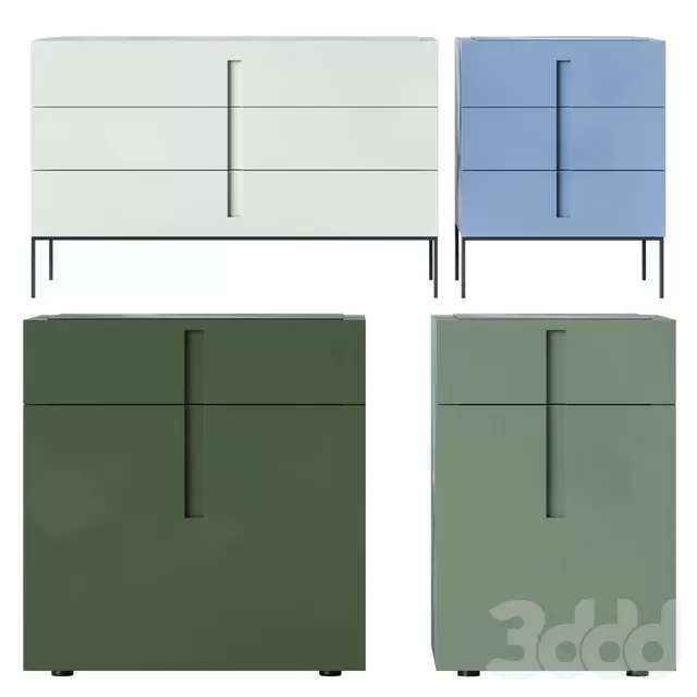 FURNITURE – SIDEBOARD & CHEST OF DRAWER – 3D MODELS – FREE DOWNLOAD – 9656