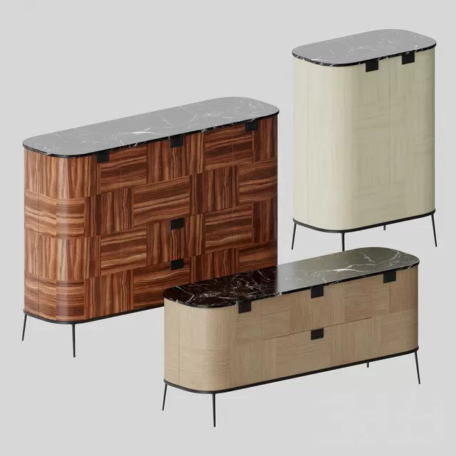 FURNITURE – SIDEBOARD & CHEST OF DRAWER – 3D MODELS – FREE DOWNLOAD – 9658