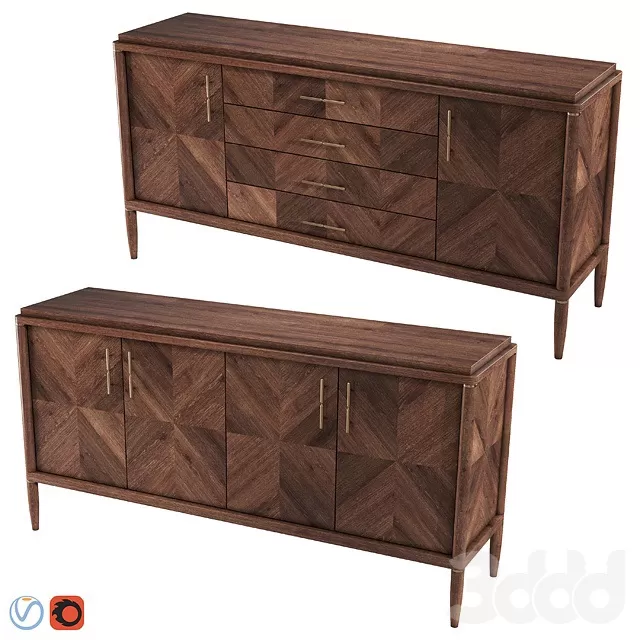 FURNITURE – SIDEBOARD & CHEST OF DRAWER – 3D MODELS – FREE DOWNLOAD – 9665