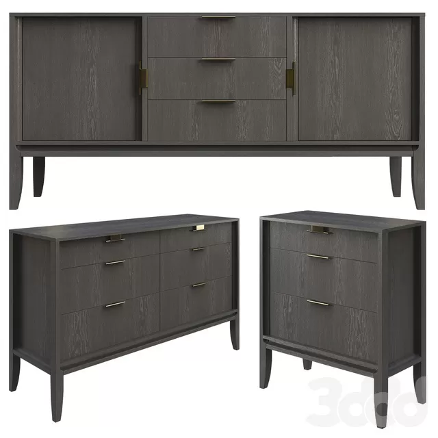 FURNITURE – SIDEBOARD & CHEST OF DRAWER – 3D MODELS – FREE DOWNLOAD – 9666