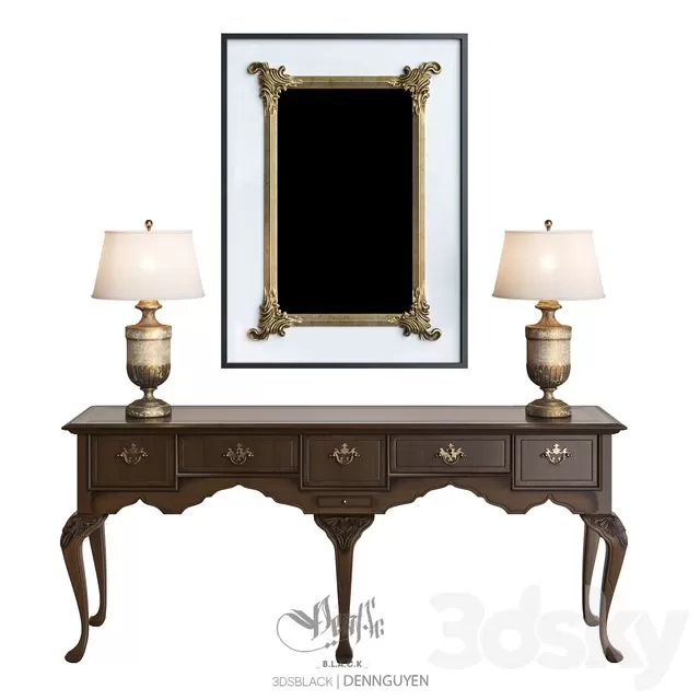 FURNITURE – SIDEBOARD & CHEST OF DRAWER – 3D MODELS – FREE DOWNLOAD – 9686