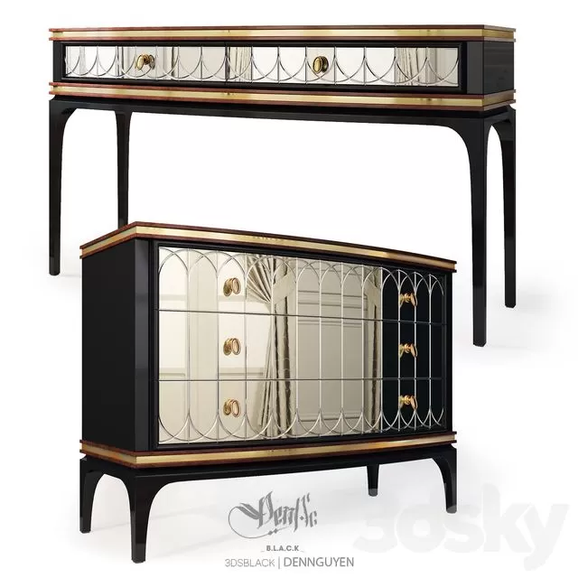 FURNITURE – SIDEBOARD & CHEST OF DRAWER – 3D MODELS – FREE DOWNLOAD – 9726