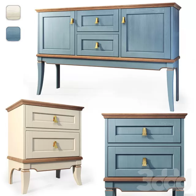 FURNITURE – SIDEBOARD & CHEST OF DRAWER – 3D MODELS – FREE DOWNLOAD – 9739