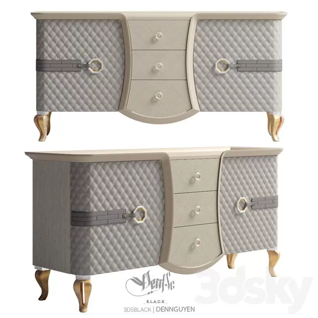 FURNITURE – SIDEBOARD & CHEST OF DRAWER – 3D MODELS – FREE DOWNLOAD – 9755
