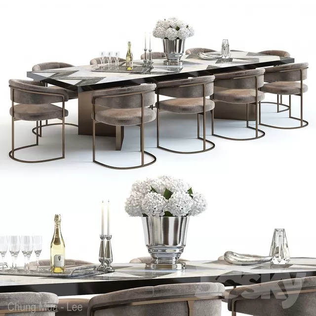 FURNITURE – TABLE CHAIR – 3D MODELS – FREE DOWNLOAD – 11442