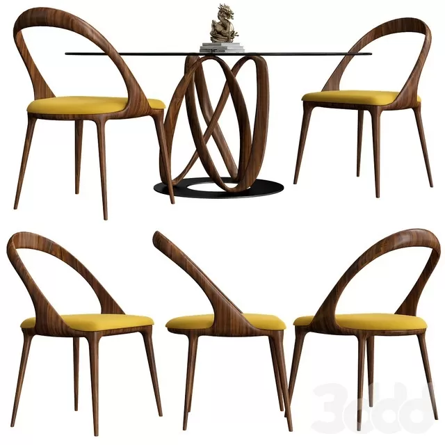 FURNITURE – TABLE CHAIR – 3D MODELS – FREE DOWNLOAD – 11452