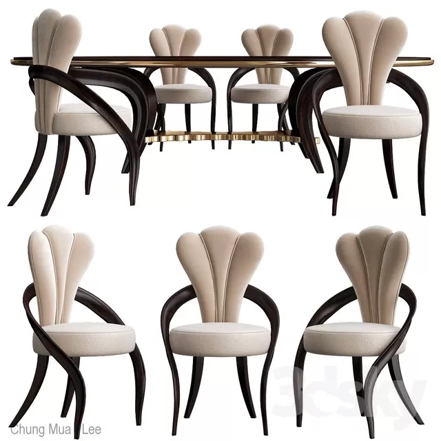 FURNITURE – TABLE CHAIR – 3D MODELS – FREE DOWNLOAD – 11455