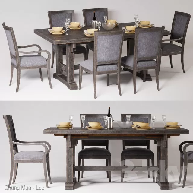 FURNITURE – TABLE CHAIR – 3D MODELS – FREE DOWNLOAD – 11462