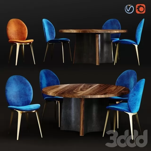 FURNITURE – TABLE CHAIR – 3D MODELS – FREE DOWNLOAD – 11515