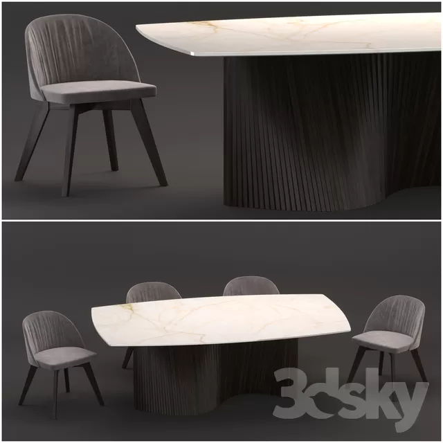 FURNITURE – TABLE CHAIR – 3D MODELS – FREE DOWNLOAD – 11522