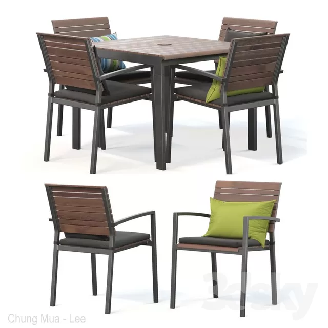 FURNITURE – TABLE CHAIR – 3D MODELS – FREE DOWNLOAD – 11526