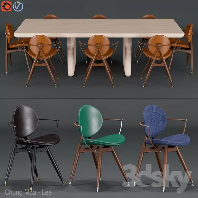 FURNITURE – TABLE CHAIR – 3D MODELS – FREE DOWNLOAD – 11570