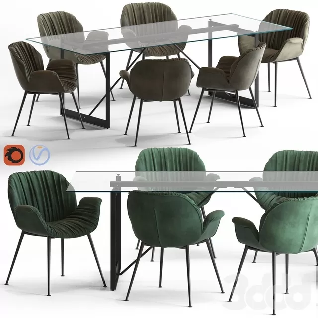 FURNITURE – TABLE CHAIR – 3D MODELS – FREE DOWNLOAD – 11582