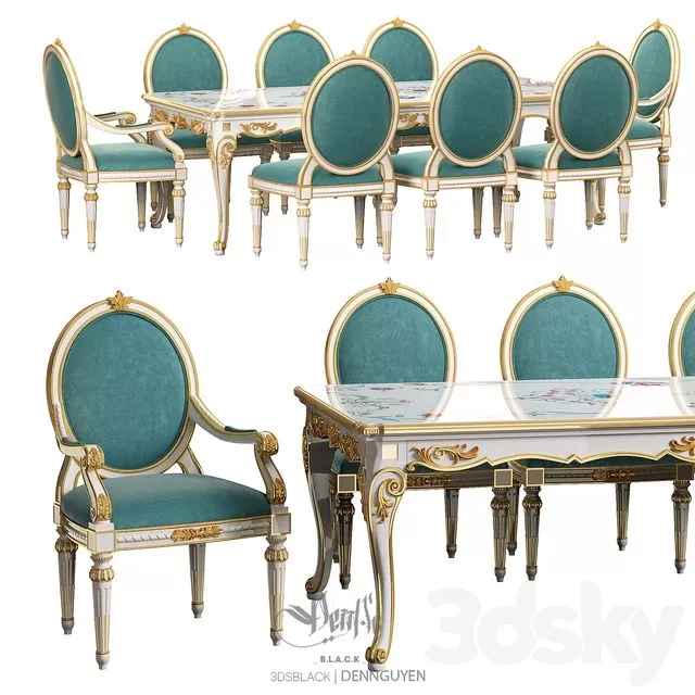 FURNITURE – TABLE CHAIR – 3D MODELS – FREE DOWNLOAD – 11637