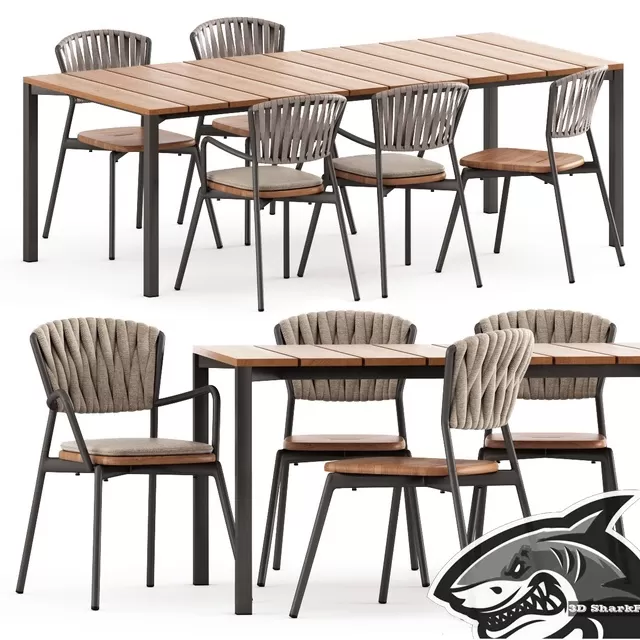 FURNITURE – TABLE CHAIR – 3D MODELS – FREE DOWNLOAD – 11638