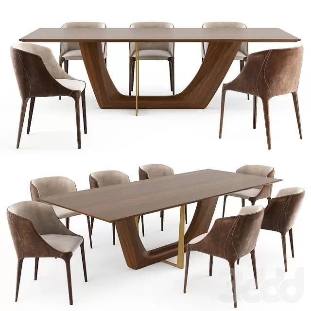 FURNITURE – TABLE CHAIR – 3D MODELS – FREE DOWNLOAD – 11668