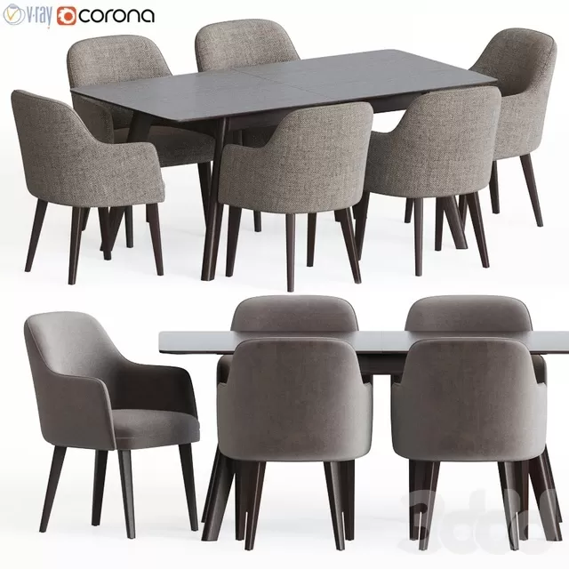 FURNITURE – TABLE CHAIR – 3D MODELS – FREE DOWNLOAD – 11669