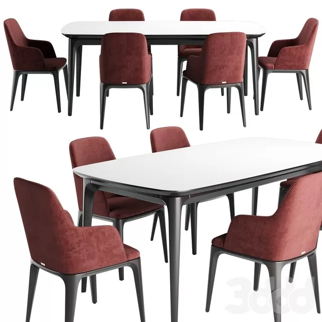 FURNITURE – TABLE CHAIR – 3D MODELS – FREE DOWNLOAD – 11675