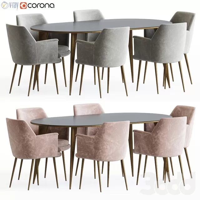 FURNITURE – TABLE CHAIR – 3D MODELS – FREE DOWNLOAD – 11677