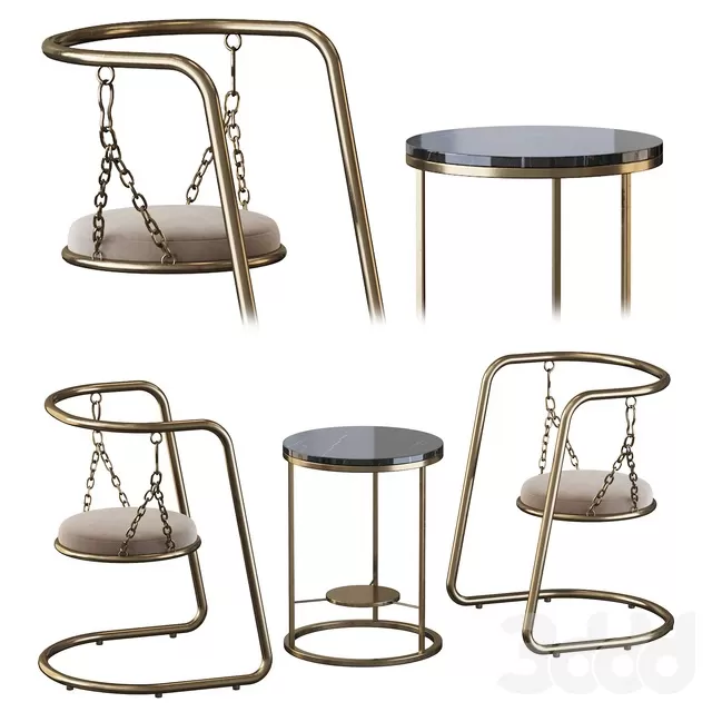 FURNITURE – TABLE CHAIR – 3D MODELS – FREE DOWNLOAD – 11704