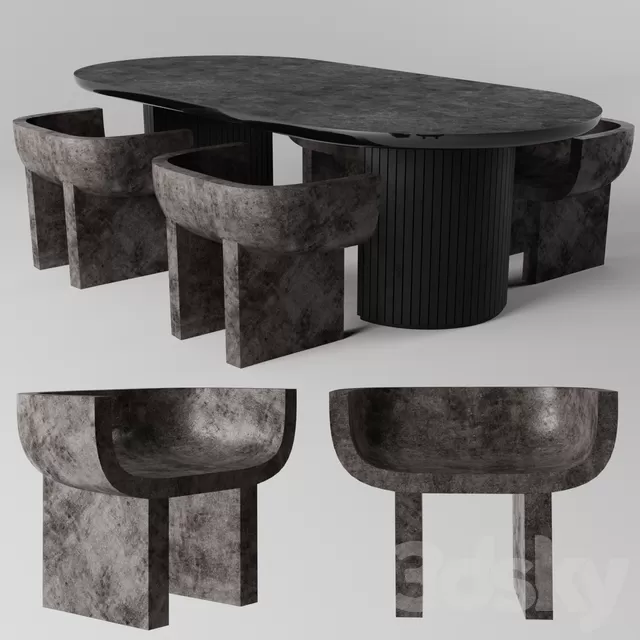 FURNITURE – TABLE CHAIR – 3D MODELS – FREE DOWNLOAD – 11735