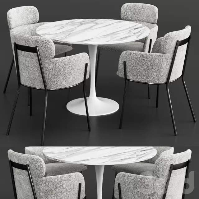 FURNITURE – TABLE CHAIR – 3D MODELS – FREE DOWNLOAD – 11740