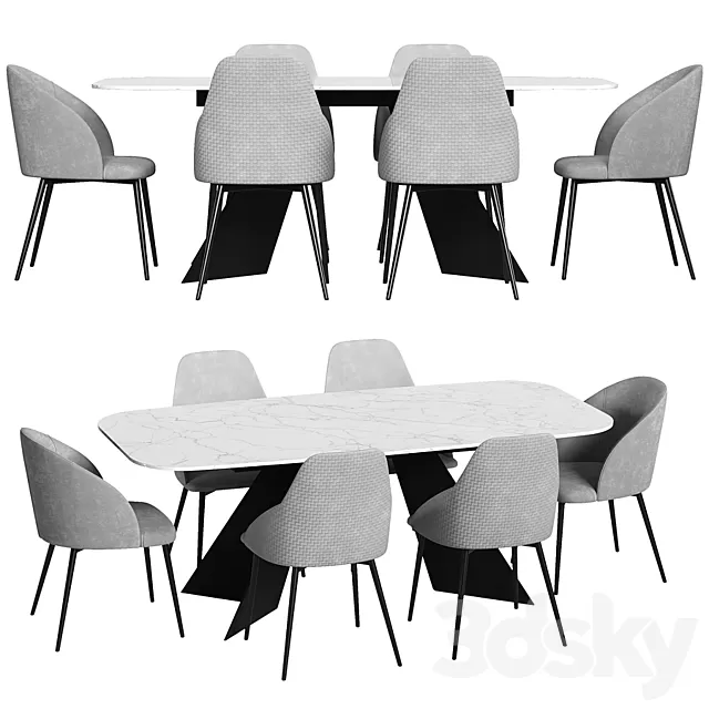 FURNITURE – TABLE CHAIR – 3D MODELS – FREE DOWNLOAD – 11813