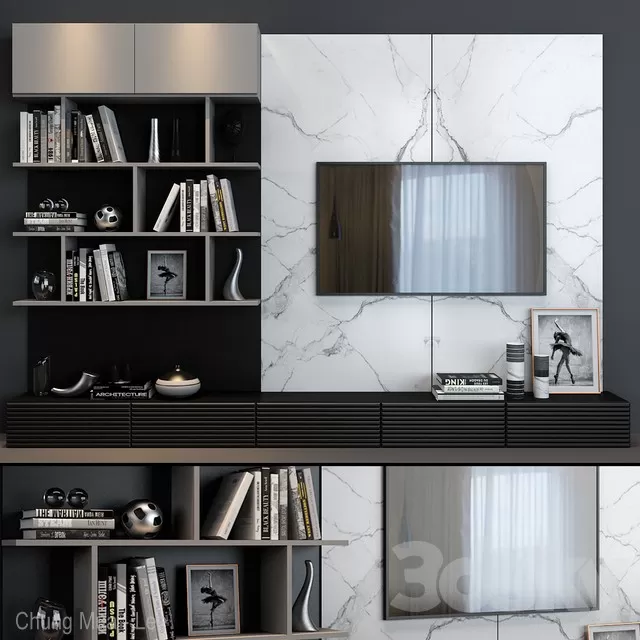 FURNITURE – TV WALL – 3D MODELS – FREE DOWNLOAD – 11859