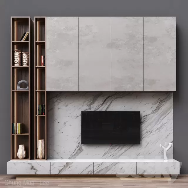 FURNITURE – TV WALL – 3D MODELS – FREE DOWNLOAD – 11860