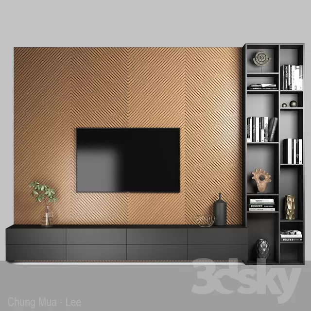 FURNITURE – TV WALL – 3D MODELS – FREE DOWNLOAD – 11862