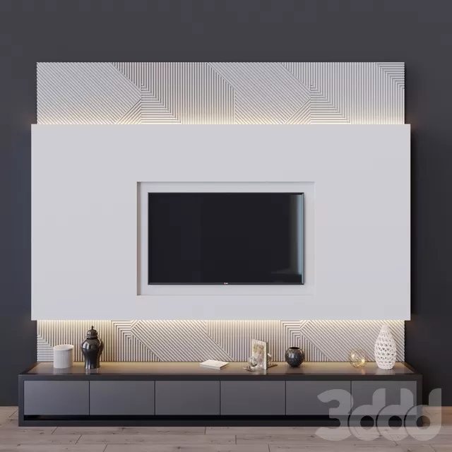 FURNITURE – TV WALL – 3D MODELS – FREE DOWNLOAD – 11868