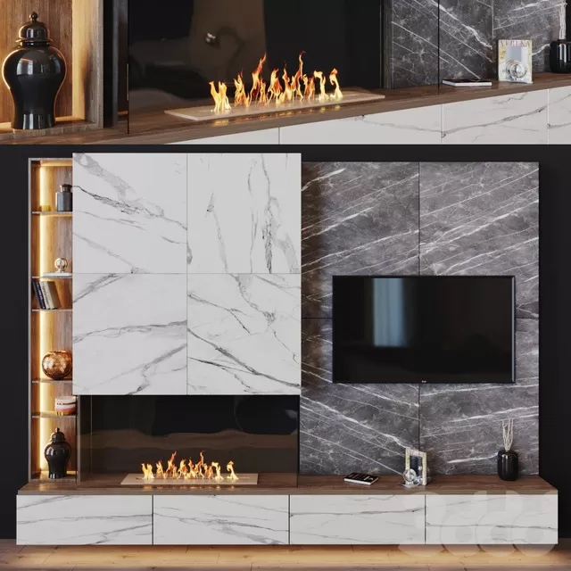 FURNITURE – TV WALL – 3D MODELS – FREE DOWNLOAD – 11871