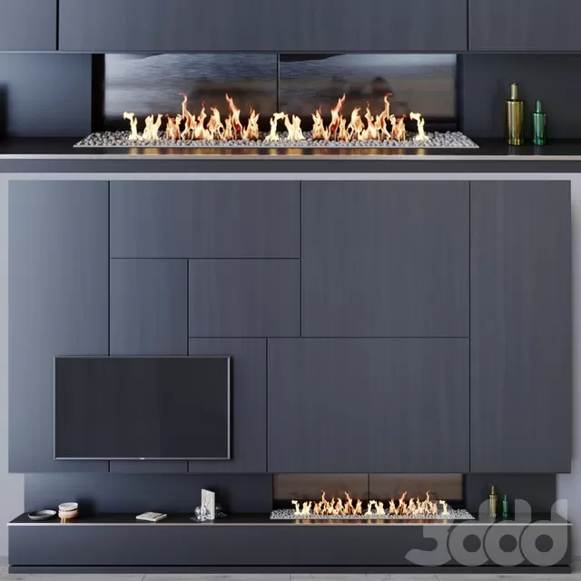 FURNITURE – TV WALL – 3D MODELS – FREE DOWNLOAD – 11873