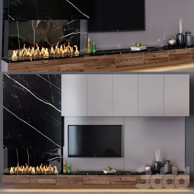 FURNITURE – TV WALL – 3D MODELS – FREE DOWNLOAD – 11889