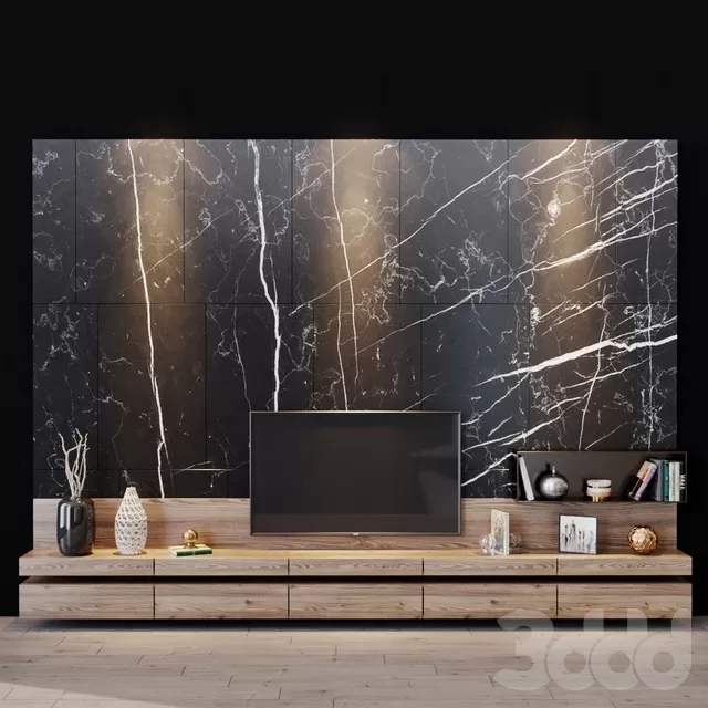 FURNITURE – TV WALL – 3D MODELS – FREE DOWNLOAD – 11890
