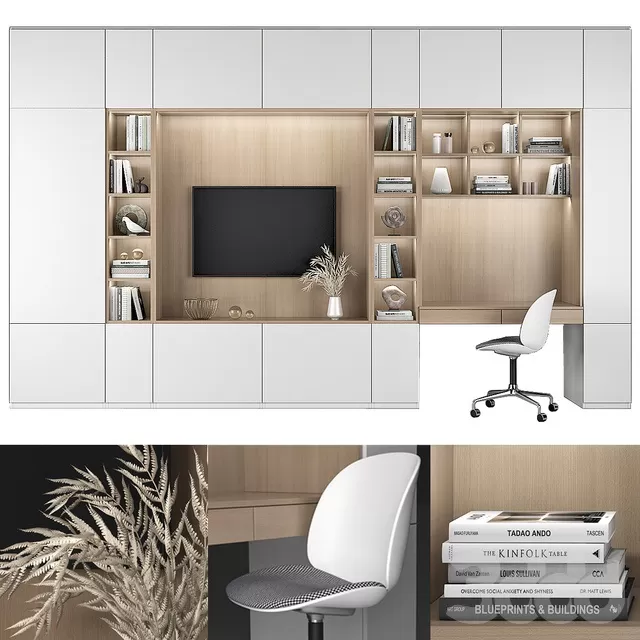 FURNITURE – TV WALL – 3D MODELS – FREE DOWNLOAD – 11901